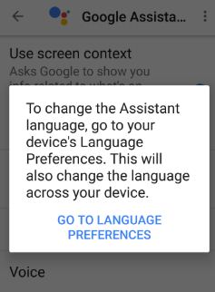 змінити мову в Google Assistant - -