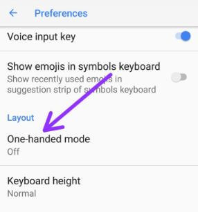 Як увімкнути або вимкнути режим однієї руки в Gboard Keyboard Android