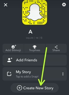 Створіть нову історію на андроїд-пристроях Snapchat