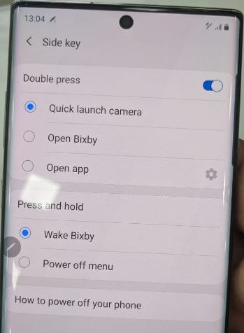 Як вимкнути Bixby на Galaxy Note 10 Plus